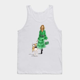 Girl and Her Dog Tank Top